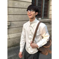 批发春季雅痞绅士男装复古扣领高级感免烫<b class='q'>衬衫</b>抗皱商务休闲<b class='q'>长袖</b><b class='q'>衬衣</b>潮