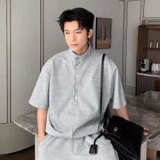 批发Hualun夏日穿搭短袖polo衫<b class='q'>男</b>款痞帅高级感搭配休闲运动风<b class='q'>体恤</b>