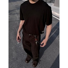 批发夏季时尚短袖t恤<b class='q'>男</b>士2025新款潮牌上衣<b class='q'>男</b>cleanfit韩版休闲<b class='q'>体恤</b>