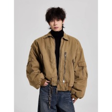 批发2026新款春秋阿苏特染重磅bomber复古MA1夹克外套<b class='q'>冬</b>男潮短宽上衣