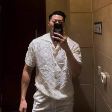 批发夏季镂空<b class='q'>衬衫</b><b class='q'>男士</b>透气时尚美式夏威夷<b class='q'>短袖</b>针织<b class='q'>衬衫</b>简约设计感上衣