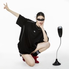 批发美式复古圆领重磅短袖男女夏季T恤宽松纯色<b class='q'>轻熟</b>风打底衫半袖体恤