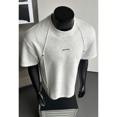 批发美式潮牌正肩T恤<b class='q'>男</b>款夏季新款短袖卫衣修身<b class='q'>体恤</b><b class='q'>男</b>士小领口半袖