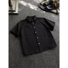 批发夏季男女款短袖<b class='q'>衬衫</b>冰凉感新款透气高质量<b class='q'>衬衣</b>潮流痞帅半袖潮流