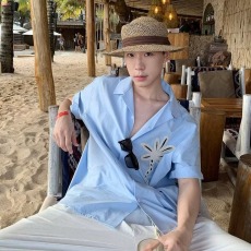 批发法式高级感衬<b class='q'>衫</b>男cityboy宽松短袖内搭叠穿打底衬<b class='q'>衣</b>四季薄款<b class='q'>寸</b><b class='q'>衫</b>