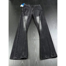 批发高街复古<b class='q'>牛仔裤</b>男春秋夏季新款美式潮牌穿搭显腿长直筒微喇裤子