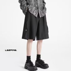 批发黑色<b class='q'>西装</b>短裤男士潮牌潮流宽松夏季裤子美式复古高街休闲五分篮球