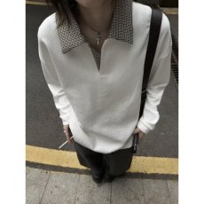 批发春秋男款美式格子拼接翻领长袖卫衣套头潮牌显瘦休闲<b class='q'>男生</b>春季<b class='q'>外套</b>