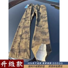 批发美式高街迷彩工装裤男高级感痞帅vibe裤子多口袋<b class='q'>修身</b>显瘦微喇叭裤