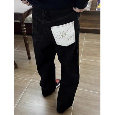 批发美式复古原牛水洗做旧<b class='q'>牛仔裤</b>男款秋冬高街cleanfit微喇直筒弯刀裤