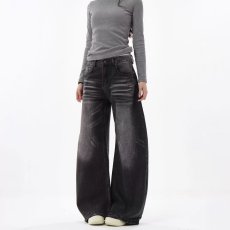 批发2026美式复古小众设计猫须水洗宽松阔腿<b class='q'>牛仔裤</b>高级垂感直筒男女