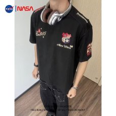 ins打底衫美式潮牌创意印花短袖t恤男女夏季新款宽松百搭情侣上衣