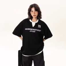 潮牌春夏新品字母标语短袖2026美式休闲宽松高级男女半袖体恤衫