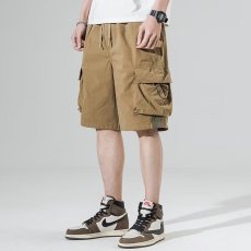 批发短裤潮牌复古五分裤男士<b class='q'>百搭</b>宽松直筒日系工装短裤男士休闲裤子潮