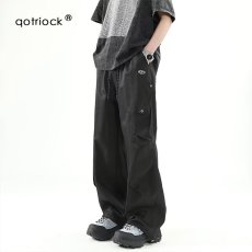 批发黑色美式高街裤子<b class='q'>男</b>春夏季2025新款潮牌百搭宽松直筒阔腿<b class='q'>休闲裤</b><b class='q'>男</b>