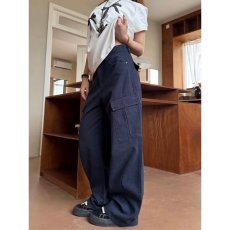 批发美式复古廓形大口袋弯刀伐木裤<b class='q'>男</b>女百搭休闲工装牛仔裤阔腿长裤