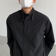 批发长袖<b class='q'>衬衫</b>男春秋季薄款2023韩版潮流复古风立领宽松版<b class='q'>衬衣</b>男外套