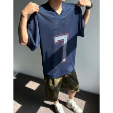 批发网眼运动t恤男夏季轻薄透气v领短<b class='q'>袖</b>美式复古球衣风<b class='q'>半截</b><b class='q'>袖</b>