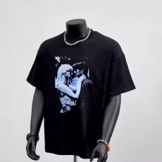 批发加肥加<b class='q'>大码</b>300斤美式潮牌夏季时尚短袖t恤男女<b class='q'>情侣</b><b class='q'>纯棉</b>半袖打底衫