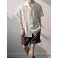 批发短袖衬衫男国风古巴领衬衣2026新款夏装休闲度假上衣潮