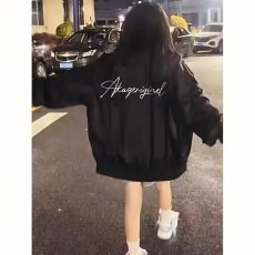 批发飞行夹克男士新款防泼水潮流<b class='q'>运动</b>美式刺绣<b class='q'>宽松</b>机能棒球领外套