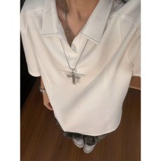 批发POLO衫短袖夏季重磅纯色<b class='q'>潮牌</b>宽松学院风休闲半袖<b class='q'>t</b><b class='q'>恤</b>翻领上衣流行