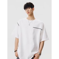 批发简约流行短袖<b class='q'>T</b><b class='q'>恤</b>男士<b class='q'>潮牌</b>上衣服港风夏季宽松上衣半袖体恤