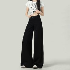 批发春秋阔腿裤女宽腿裤高腰裙裤大脚裤垂感甩裤女士舞裤走秀女裤长裤