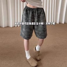 批发美式复古短裤男女夏季潮牌宽松百搭五分裤高街痞帅迷彩休闲中裤