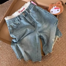 批发牛仔短裤男士夏季薄款2026年新款五分裤潮牌ins港风韩版潮流中裤