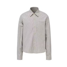 批发春秋韩版时髦高级复古松弛感格子<b class='q'>长袖</b><b class='q'>衬衫</b><b class='q'>男士</b>宽松大版<b class='q'>衬衣</b>外套潮