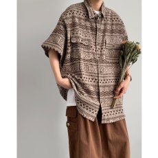 批发2026夏季新款日系复古穿搭设计古着感<b class='q'>短</b>袖衬衫男女生休闲衬衣外套