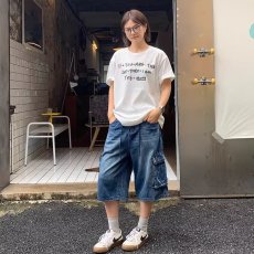 批发夏季美式休闲痞帅高端外贸大口袋工装牛仔短裤男宽松潮牌七分裤子