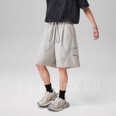 批发夏季薄款速干工装短裤男款美式潮牌宽松百搭休闲阔腿五分裤运动裤