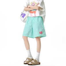 批发多巴胺穿搭速干短裤男新款夏季外穿运动中裤子宽松休闲五分裤