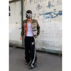 批发秋季美式休闲高级感痞帅条纹黑色卫裤男直筒宽松抽绳百搭阔腿裤子