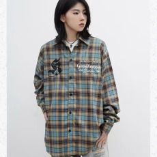 批发格子<b class='q'>衬衫</b>男<b class='q'>长袖</b>青年秋季日系复古痞帅潮百搭男装港风<b class='q'>男士</b><b class='q'>衬衣</b>外套