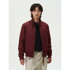 批发美式重磅高密纯棉复古酒红色水洗牛仔外套男2026秋季宽松工装<b class='q'>夹克</b>