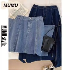 批发蓝色牛仔半身<b class='q'>裙</b>女2026春夏新款高腰宽松显瘦大摆<b class='q'>伞</b><b class='q'>裙</b>中长款a字<b class='q'>裙</b>