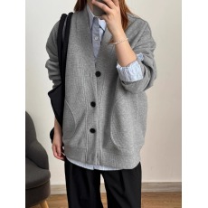 批发灰色华夫格重磅开衫V领<b class='q'>卫衣</b><b class='q'>男</b>女秋季高级感覆古慵懒休闲情侣<b class='q'>外套</b>