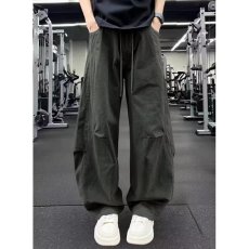 批发水洗直筒阔腿裤宽松慵懒风ins休闲<b class='q'>裤子</b>弯刀春秋<b class='q'>男</b>学生长裤