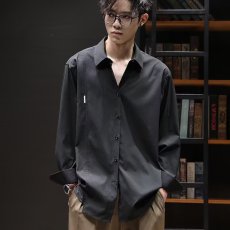 批发黑色<b class='q'>衬衣</b><b class='q'>长袖</b>男2026新款免烫抗皱寸衫休闲宽松<b class='q'>衬衫</b>百搭<b class='q'>男装</b>外套
