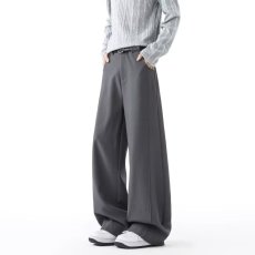 批发春季高街老钱风西装长裤男2026新款宽松阔腿裤cleanfit<b class='q'>男士</b><b class='q'>西裤</b>