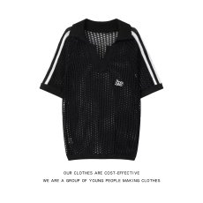 批发白色短袖男polo衫夏季新款正品棉质翻领宽松上衣<b class='q'>大码</b>体恤