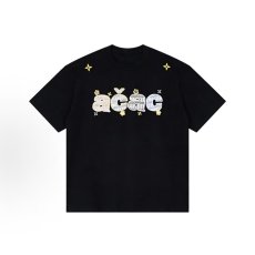 批发2026美式潮牌短袖<b class='q'>T</b><b class='q'>恤</b>男女字母双纱贴布刺绣宽松百搭休闲上衣