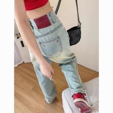 批发窄版阔腿牛仔裤女夏季薄款2026年高腰<b class='q'>设计</b>感显瘦遮跨小个子直筒裤