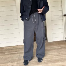 批发日系水洗弯刀休闲裤男士春季新款复古宽松直筒裤百搭阔腿工装裤子