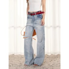 批发蓝色牛仔裤2026年新款<b class='q'>秋</b>季爆款裤子显瘦时尚窄版直筒裤