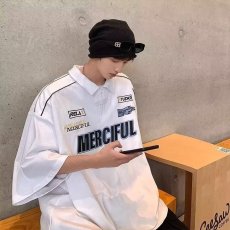 批发polo衫男士短袖夏季日系潮牌重磅<b class='q'>t</b><b class='q'>恤</b>学院风撞色宽松半袖体恤