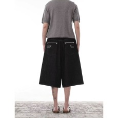 批发美式潮牌做旧牛仔裤<b class='q'>男</b>女情侣休闲宽松<b class='q'>七分裤</b>高街百搭小众<b class='q'>短裤</b>